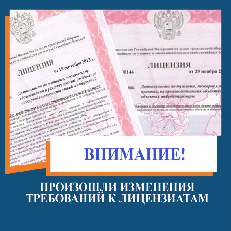 Лицензирование деятельности в области пожарной безопасности и контроль за соблюдением лицензионных требований